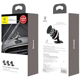 Автомобільний тримач Baseus Car Holder Magnetic Small Ears Suction Bracket Black SUER-C01 - мініатюра 3