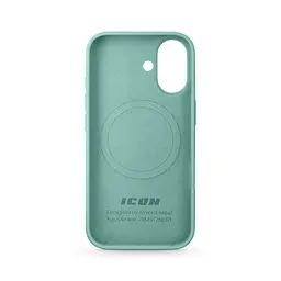 Силиконовый чехол с MagSafe для Apple iPhone 17, ICON2 MagCase, бирюзовый, противоударный, панель с мягкой подкладкой, защита всего корпуса, поддержка беспроводной зарядки, совместим с защитными стеклами и пленками, ArmorStandart (ARM86670) - мініатюра 2