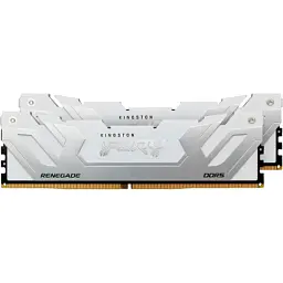 Модуль пам'яті для комп'ютера DDR5 48GB (2x24GB) 8800 MHz Renegade White/Silver Kingston Fury (ex.HyperX) (KF588CU42RWK2-48) - мініатюра 2