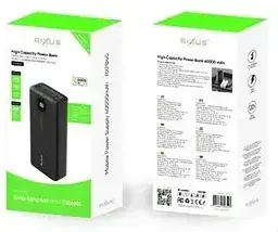 Повербанк Power Bank 40000 mAh 22.5W Rixus RXPB40 - мініатюра 2