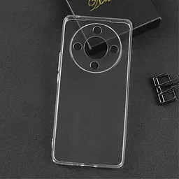 TPU чохол Epik Transparent 1.5 mm Full Camera для Huawei Magic6 Lite Безбарвний прозорий - мініатюра 2