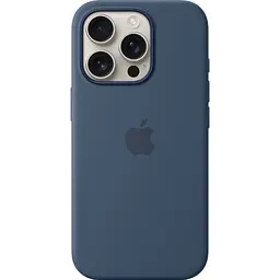 Чохол Silicone Case with MagSafe для iPhone 16 Pro Denim AAA [116587]