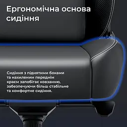Крісло для геймерів Anda Seat Kaiser 4 V2 Size XL PVC Dark Gray Fabric (AD12YDDC-XLL-20-GB-CF-03) - мініатюра 10
