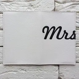 Обкладинка для паспорта Mrs (білий) - мініатюра 3
