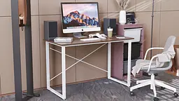 Комп'ютерний стіл Ferrum-decor Дейв 75x120x60 білий ДСП Дуб Сонома Труфель 16мм (FRD-102148) - мініатюра 2