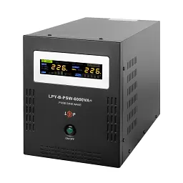 ДБЖ LogicPower LPY-B-PSW-6000VA/4200Вт 48В з правильною синусоїдою, 10/20А - мініатюра 2