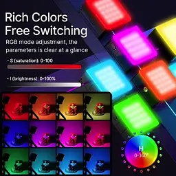 Відеосвітло Ulanzi Vijim Rechargeable Mini RGB Light (UV-B01001 VL49 RGB Pro) (B01001) - мініатюра 3