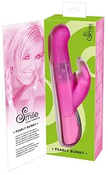 Вібратор-кролик Sweet Smile Pearl Bunny 26 см рожевий - мініатюра 10