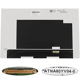 Матриця 16.0" ATNA60YV04-0 (3840*2400 40pin(eDP IPS DCI-P3 100%) OLED SLIM(без доп. панелі) глянець роз'єм праворуч внизу)