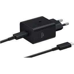 Зарядний пристрій Samsung 45W Compact Power Adapter (w C to C Cable) Black (EP-T4511XBEGEU)