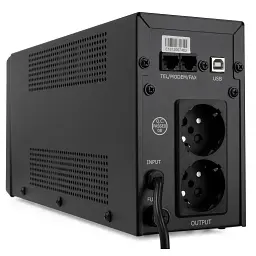 Пристрій безперебійного живлення Vinga LCD 600VA metal case with USB (VPC-600MU) - мініатюра 5