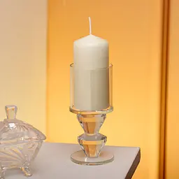 Підсвічник декоративний Flora скляний 13.3 см Yiwu HP-4-28M - мініатюра 2