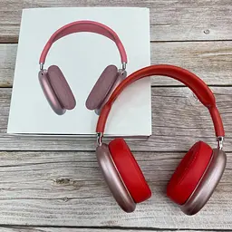 Повнорозмірні бездротові навушники-гарнітура Bluetooth з акумулятором Macaron MP90 з MP3 плеєром/AUX/microSD Червоні - мініатюра 8