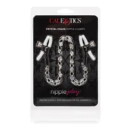 Затискачі для сосків CalExotic Crystal Chain Nipple Clamps - мініатюра 2