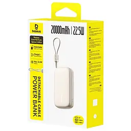Портативний ЗП Power Bank Baseus EnerFill FC21 Qpow 3 Ultra 22.5W with cable 20000 mAh (PPFLS) Natural Titanium - мініатюра 4