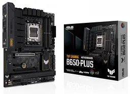 Материнська плата Asus AM5 TUF Gaming B650-PLUS, B650, 4xDDR5, Int.Video (CPU), 4xSATA3, 3xM.2, 2xPCI-E 4.0 16x, 2xPCI-E 4.0 1x, Realtek 7. 6xUSB3.2/6xUSB2.0, HDMI/DP, ATX
