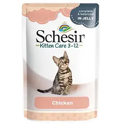 Влажный корм для котят Schesir Kitten Chicken Куриное филе 85 г 171047