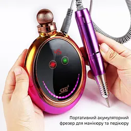 Фрезер для манікюру та педикюру SML M19 Рожево-золотий - мініатюра 2