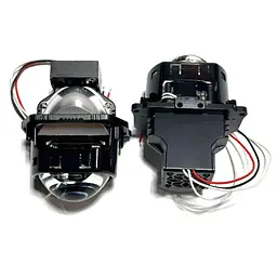 Автомобільні BI-LED лінзи D3" дюйма D76 мм A6 55 / 65Вт 5500К 2 шт. - мініатюра 4