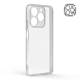 Прозрачный чехол для Realme C63 4G/C61 4G с защитой камеры, тонкий, силиконовый, бесцветный, ударопрочный, противоударный бампер с закрытой камерой, ArmorStandart (ARM80528) - мініатюра 2