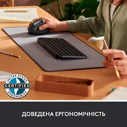 Мишка Logitech Lift Vertical Ergonomic Wireless/Bluetooth for Business Graphite (910-006494) - мініатюра 5