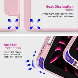 Чохол-книжка ArmorStandart Y-Type PEN для Apple iPad 10th Gen 10.9` (2022)/iPad 11 (2025) Pink (ARM77505) [133703] - мініатюра 6