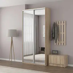 Шафа-купе Idea серія 5 120 x 45 x 210 см Дуб сонома Дзеркало