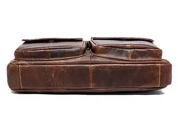 Чоловіча шкіряна сумка Vintage 36х26х6,5 см sum0012564 - мініатюра 1