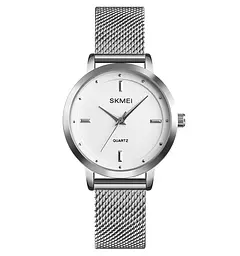 Наручний годинник жіночий Skmei 1528 Silver, 1528SI (18410)