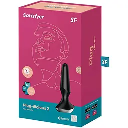 Анальна смарт-вібропробка Satisfyer Plug-ilicious 2 Black - мініатюра 5