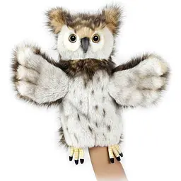 М'яка іграшка на руку Hansa Сова серія Puppet 34 см (7159)