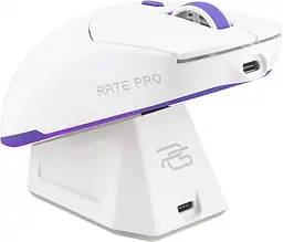 Ігрова миша Proove Gaming Rate Pro Wireless Mouse with Charging Dock white (WMRPCD022002) - мініатюра 3