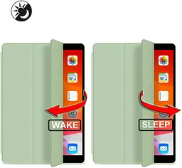 Чохол-книжка BeCover Tri Fold Soft TPU з кріпленням Apple Pencil для Apple iPad Air 11" M2/M3 2024/2025 Green (711402) - мініатюра 4