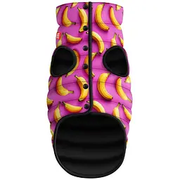 Курточка для собак Waudog Clothes малюнок Банани на рожевому XS22 В 33-36 см С 19-22 см