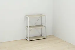 Етажерка 3/60 Ferrum-decor Серії Коннект 73x60x28 білий ДСП Дуб Сонома 16мм (FRD-104263) - мініатюра 5