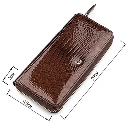Гаманець жіночий ST Leather 18438 (S7001A) багатофункціональний коричневий - мініатюра 7
