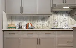 Вініловий кухонний фартух Собор наклейка для кухні ПВХ Архітектура Бежевий 60х200 см Happy Pocket Z181663 - мініатюра 5