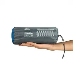 Матрац туристичний надувний одномісний Naturehike FC-10 NH19Z032-P 195x59x6.5 см, блакитний для кемпінгу - мініатюра 2