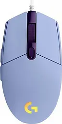 Мишка комп'ютерна Logitech G102 Lightsync USB Lilac (910-005854, 910-005857) - мініатюра 2