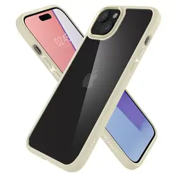 Прозорий чохол Spigen Ultra Hybrid Mute Beige для iPhone 15 (ACS06800) - мініатюра 4