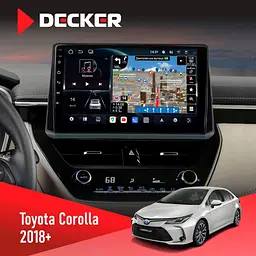 Штатна магнітола Toyota Corolla 2018+ Decker D10-011 4x64, DSP, 4G, 360 Decker (НФ-00006525)