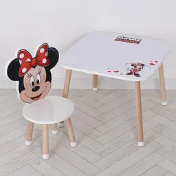 Дерев'яний дитячий столик Bambi M 502-8-1 зі стільчиком