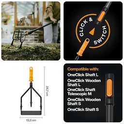 Насадка-культиватор-сапа Fiskars OneClick™ (1080685) - мініатюра 2