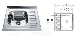 Кухонна мийка Mira MR 6060 Decor Left - мініатюра 3