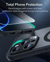 Чохол із захистом на камеру + захисне скло ESR Classic Hybrid Case (HaloLock) Set Frosted Grey для iPhone 16 Pro (1A7780403) - мініатюра 5