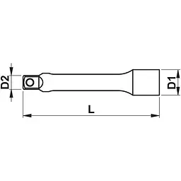 Подовжувач Wurth 1/4" 150 мм 6" Zebra (0713118106) - мініатюра 2