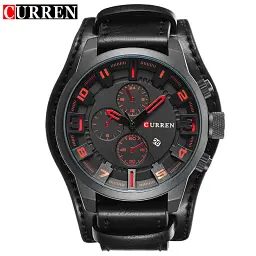 Годинник наручний Curren 8225 Black (18685) - мініатюра 2
