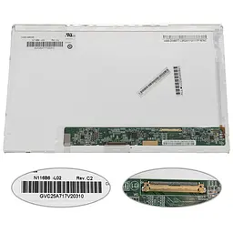 Матриця 11.6 N116B6-L02 1366х768, 40pin, LED, NORMAL, глянцева, роз'єм праворуч знизу для ноутбука