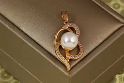 Кулон Xuping Jewelry Передчуття з перлиною 2,9 см золотистий