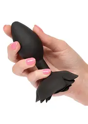 Анальна пробка Calexotics Rose Anal Plug Large, 10.2 см (чорний) - мініатюра 5